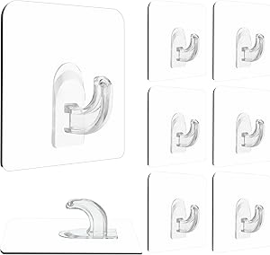 Sticky Wall Hooks (8 Pcs)