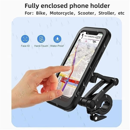 Waterproof Bike Phone Mount With 360 Degree Rotation
