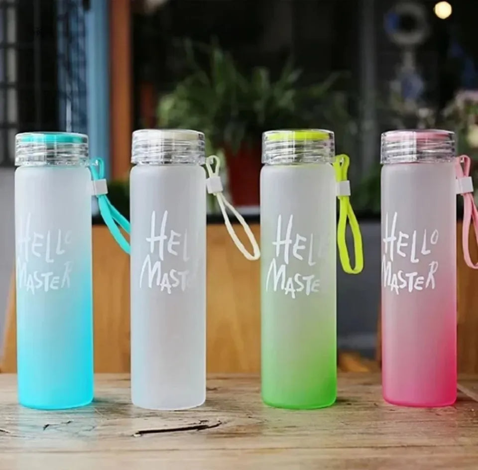 Frosted Glass Water Bottle