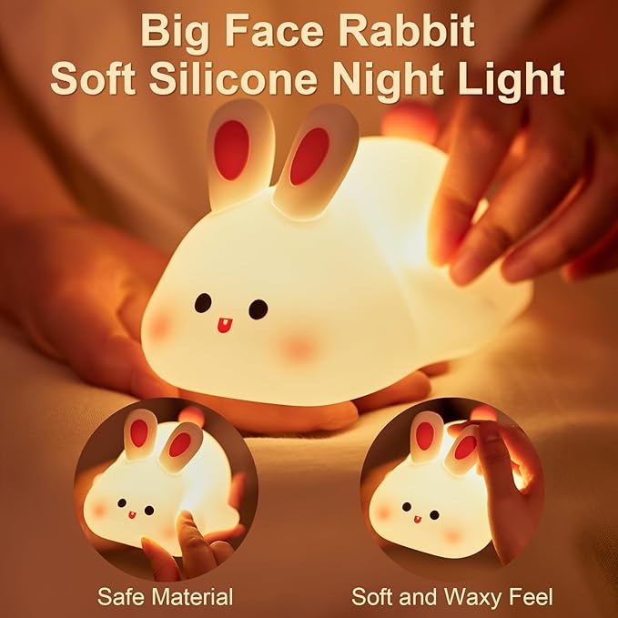 Rechargeable Rabbit Silicone Lamp