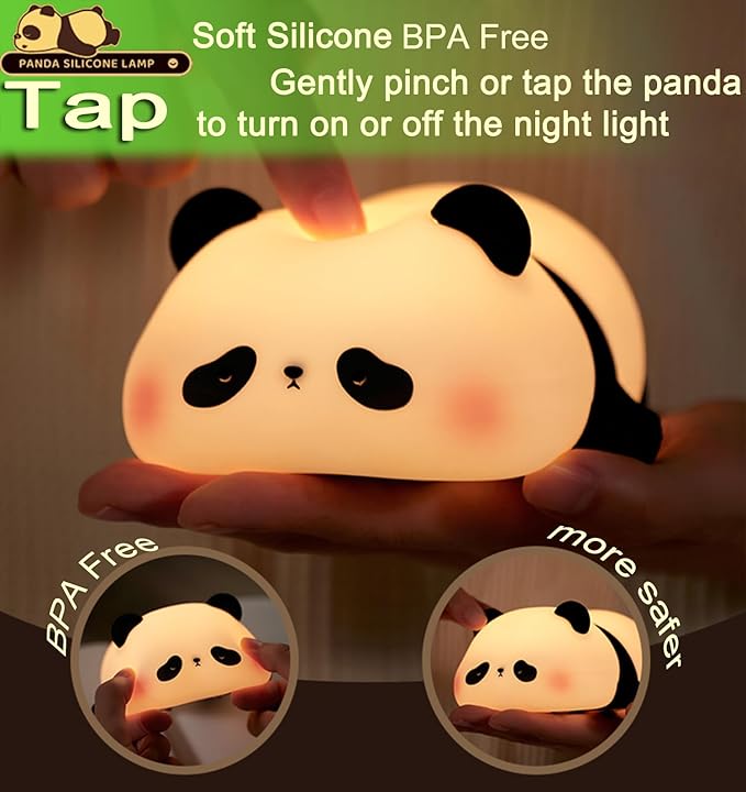 Rechargeable Panda Silicone Lamp