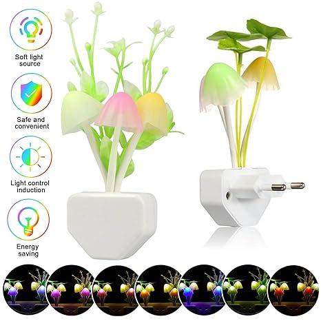 Energy Saving Mushroom and Flower Lamp