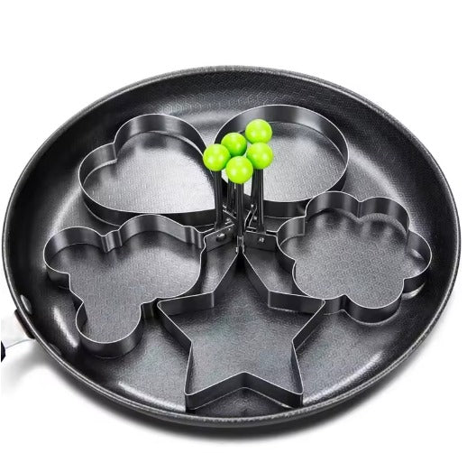 Stainless Steel Egg and Pancake Mold (5 Pcs)