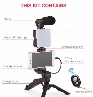 Vlogging Kit for Mobile and DSLR